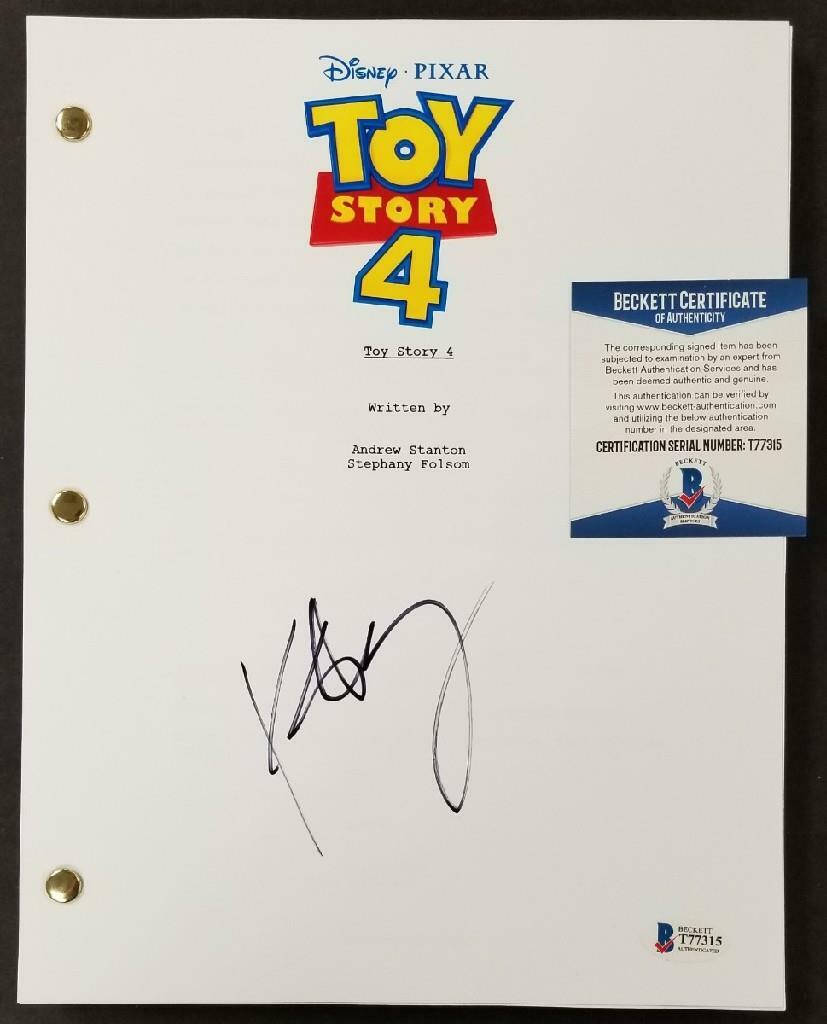 Keegan Michael-Key signed Toy Story 4 Movie Script Ducky (C) ~ Beckett BAS COA