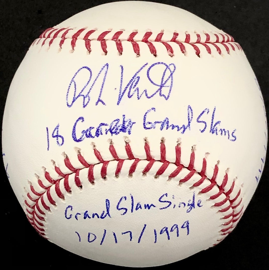 Robin Ventura signed Grand Slam inscription Baseball BAS COA Beckett + Pic Proof