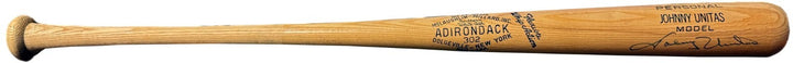 Johnny Unitas signed Adirondack Personal Model 302 Bat- Beckett  Review (Colts)