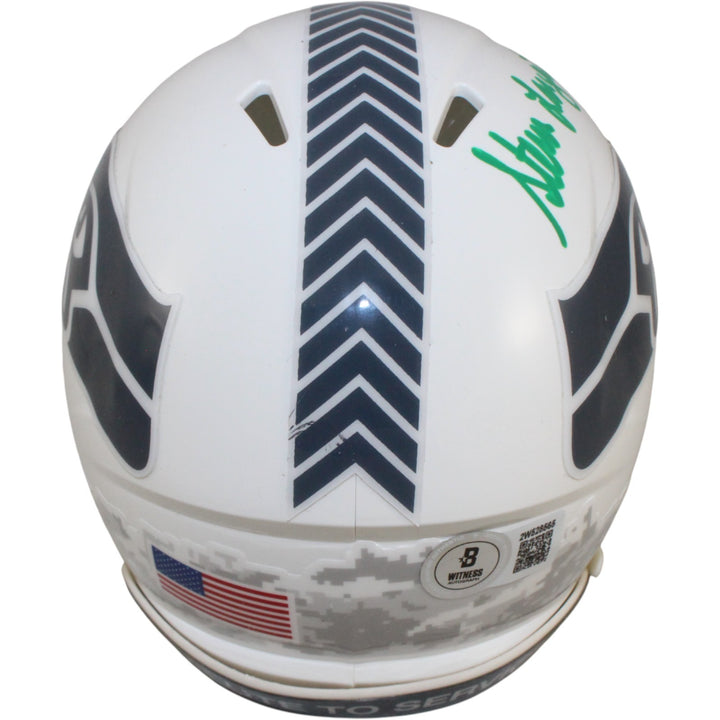 Steve Largent Autographed Seattle Seahawks 2024 STS Mini Helmet Beckett 53640