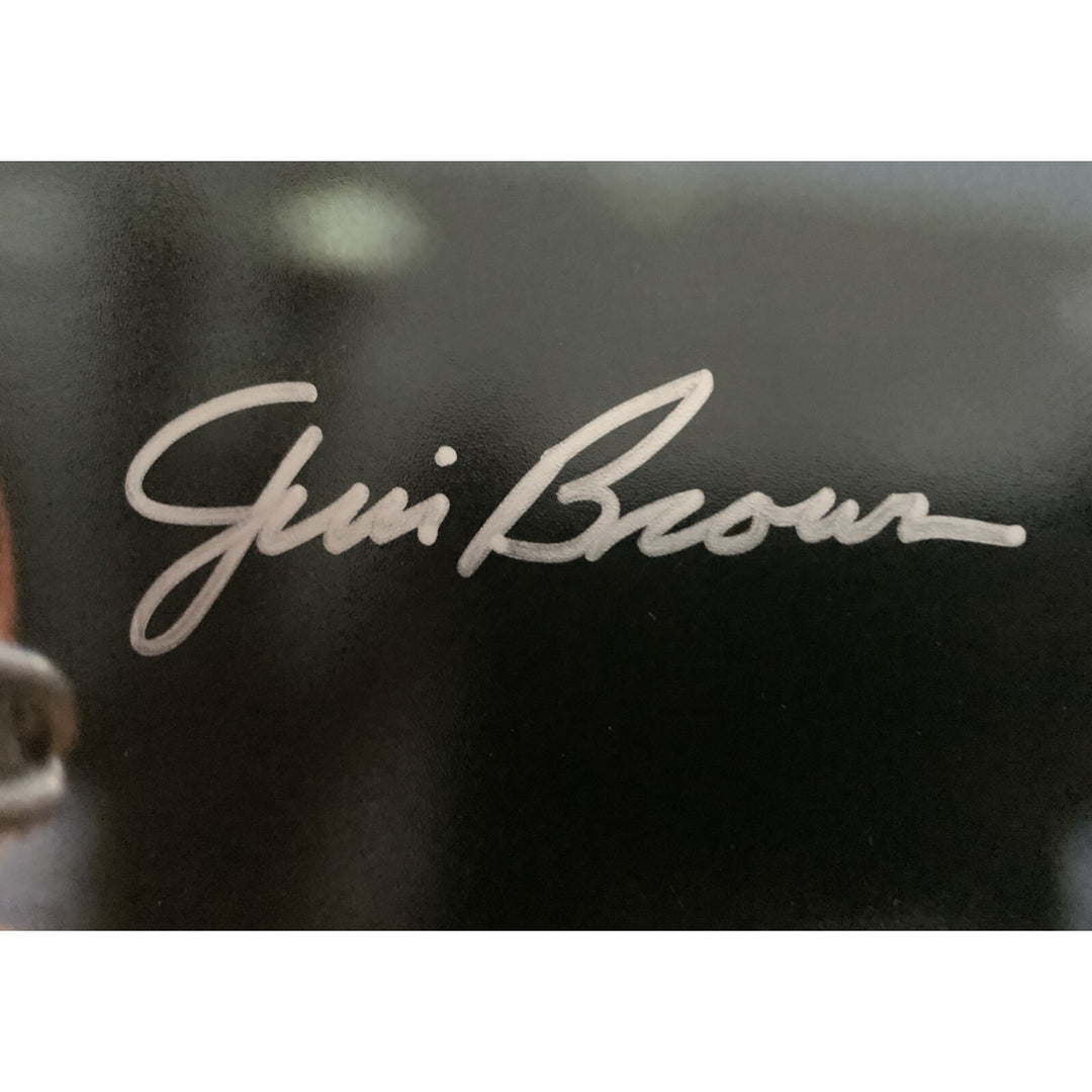 Jim Brown Autographed/Signed Cleveland Browns 16x20 Photo Beckett 48942