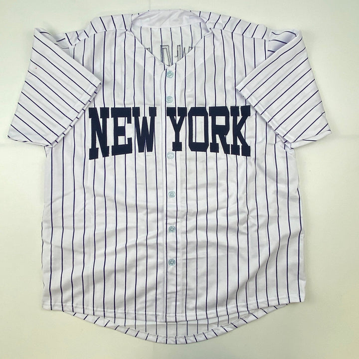 Autographed/Signed Buck Showalter New York Pinstripe Jersey MLB COA