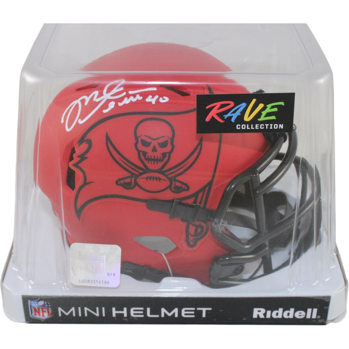 Mike Alstott Autographed Tampa Bay Buccaneers Rave Mini Helmet Beckett 54111