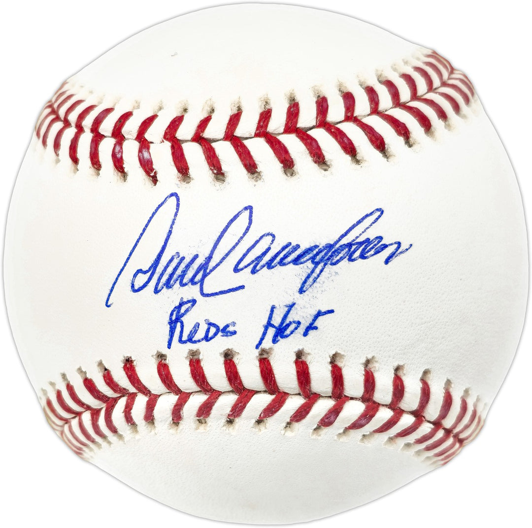 Dave Concepcion Auto MLB Baseball Reds "Reds HOF" (Smudged) Beckett Wit #W529109