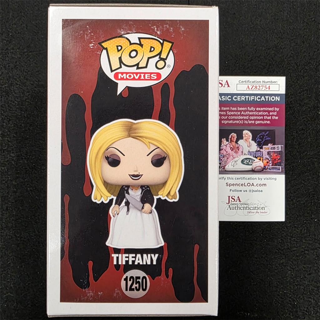 Jennifer Tilly signed Bride of Chucky Tiffany Funko Pop 1250 orange auto JSA