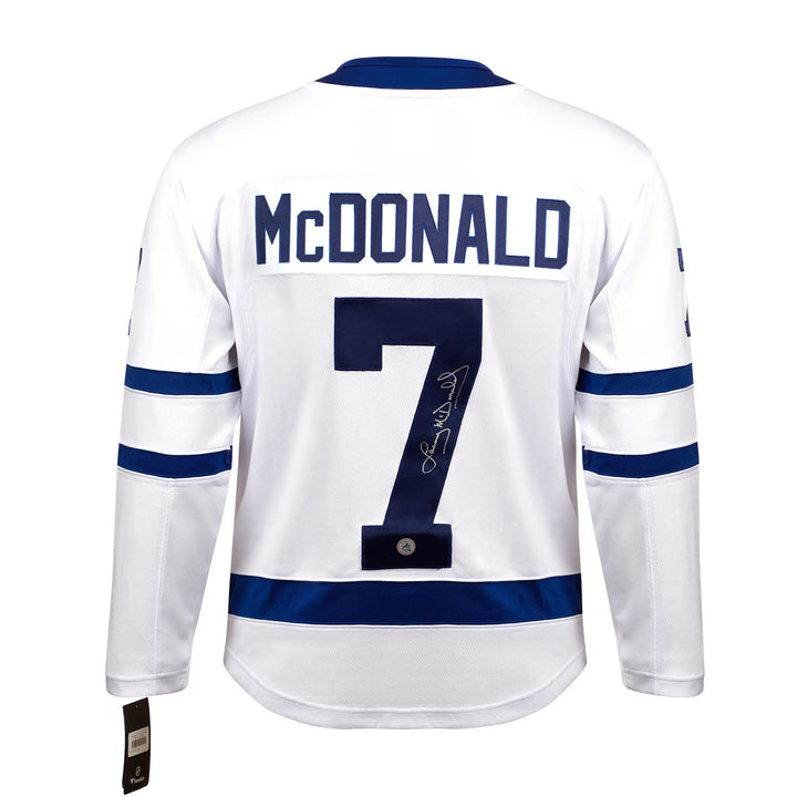 Lanny McDonald Autographed Toronto Maple Leafs White Fanatics Breakaway Jersey