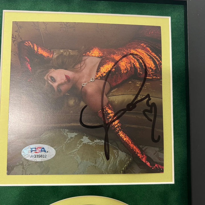 Taylor Swift Signed CD Cover Framed PSA/DNA Autographed The Life of a Showgirl
