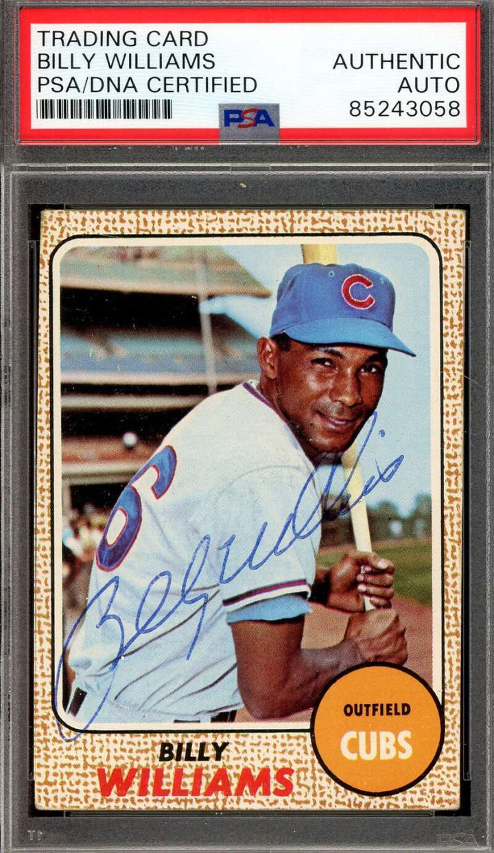 Billy Williams PSA DNA Signed 1968 Topps Autograph