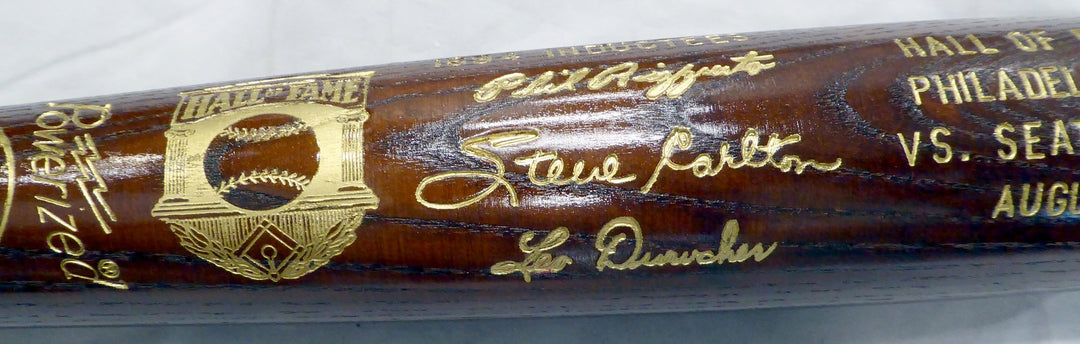 Unsigned 1994 Baseball HOF Induction Bat Phil Rizzuto Steve Carlton Leo Durocher