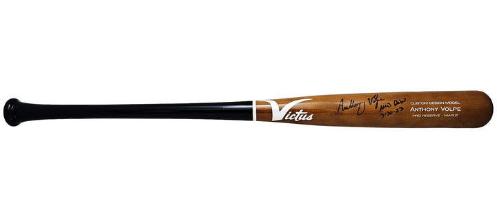 Anthony Volpe Auto Brown Victus Player Model Bat Yankees MLB Debut Fanatics