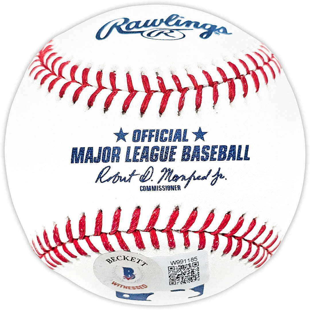 George Foster Signed MLB Baseball Cincinnati Reds "75-76 WSC" Beckett Witness