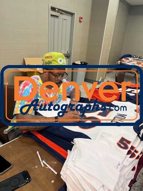 Von Miller Autographed Pro Style Size XL White Jersey SB MVP Beckett WIT 54693