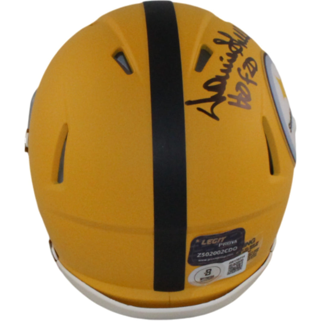 Donnie Shell Autographed Pittsburgh Steelers Mini Helmet HOF Beckett WIT 54761