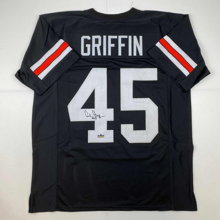 Facsimile Autographed Archie Griffin Cincinnati Black Reprint Jersey Men's XL