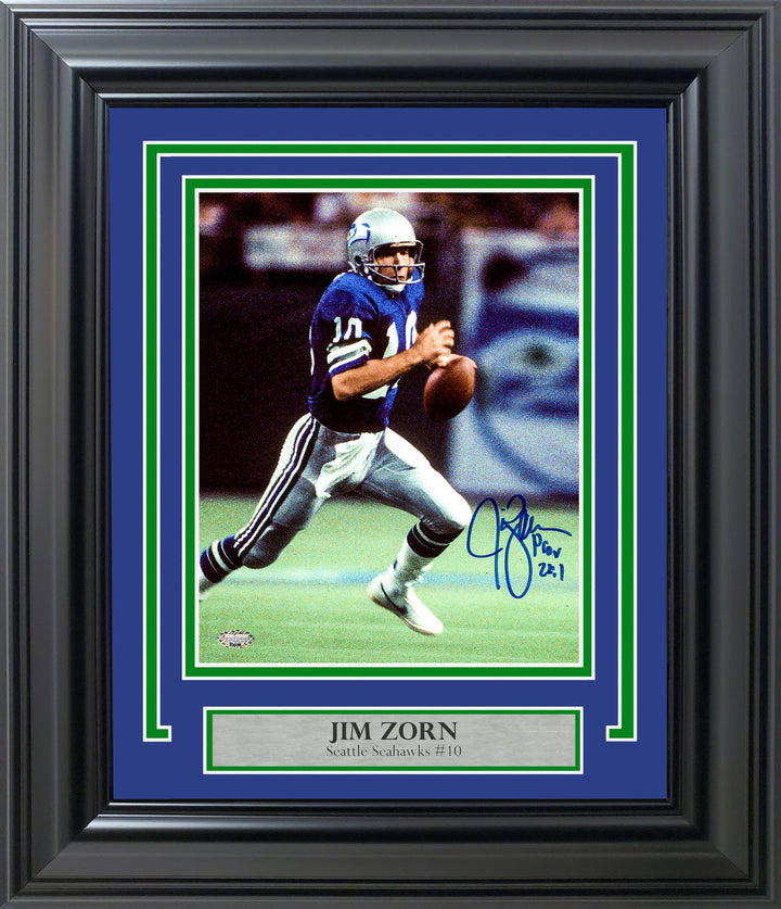 Jim Zorn Signed Framed 8x10 Photo Seattle Seahawks MCS Holo