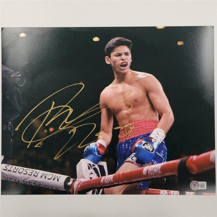Ryan Garcia "22-0" signed 11x14 Photo Boxing autograph (A) ~ Beckett BAS Holo