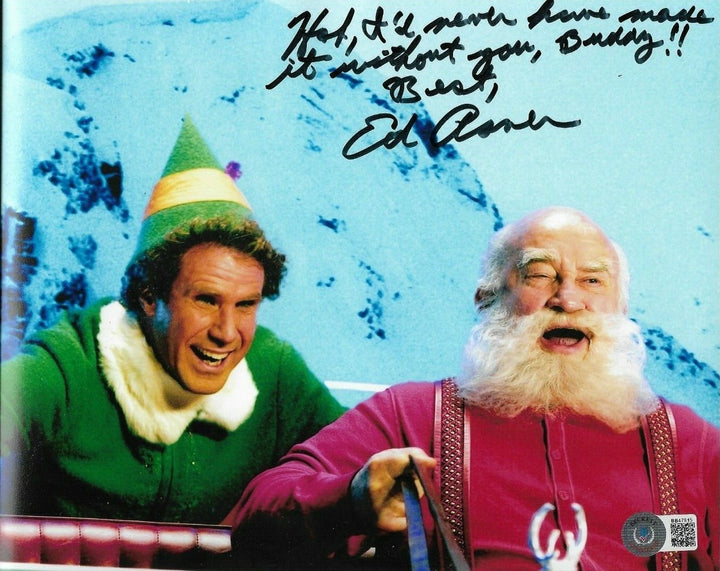 ED ASNER SIGNED AUTOGRAPHED UP 8x10 PHOTO DISNEY CARL ELF GARGOYLES HUDSON BAS F