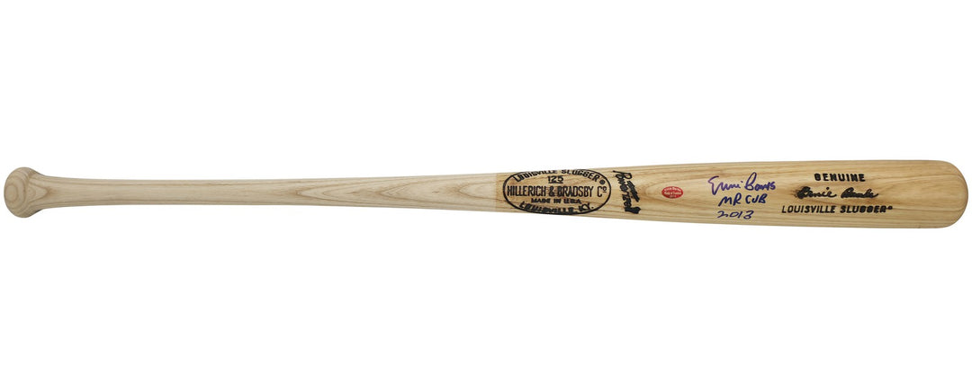 Ernie Banks Auto L Slugger Game Model Baseball Bat Cubs "Mr. Cub, 2013" Beckett