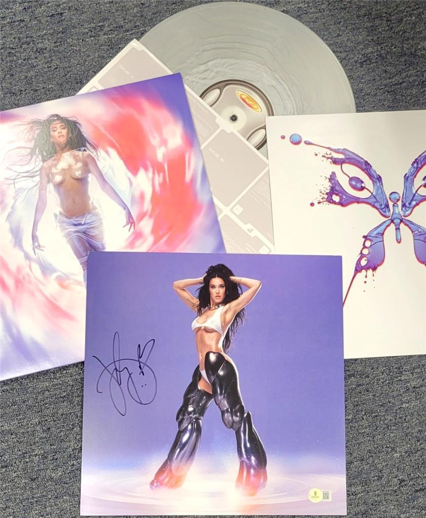 Katy Perry signed 12x12" 143 Vinyl Album Insert w/disc LP autograph BAS Beckett