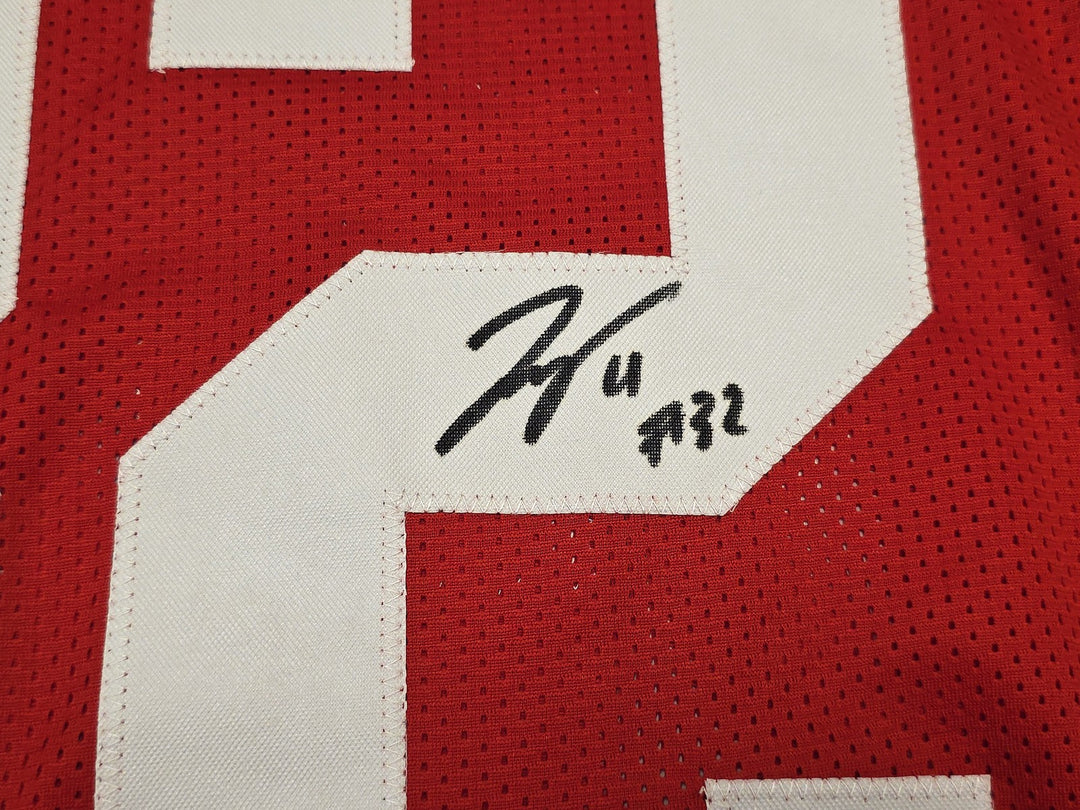 Ohio State Buckeyes TreVeyon Henderson Signed Red Jersey Beckett Witness