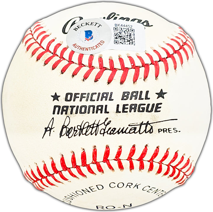 Willie McCovey Autographed NL Baseball San Francisco Giants Beckett #BK44452