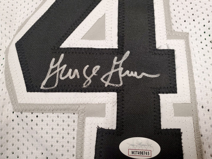 San Antonio Spurs George Gervin Autographed Signed White Jersey JSA