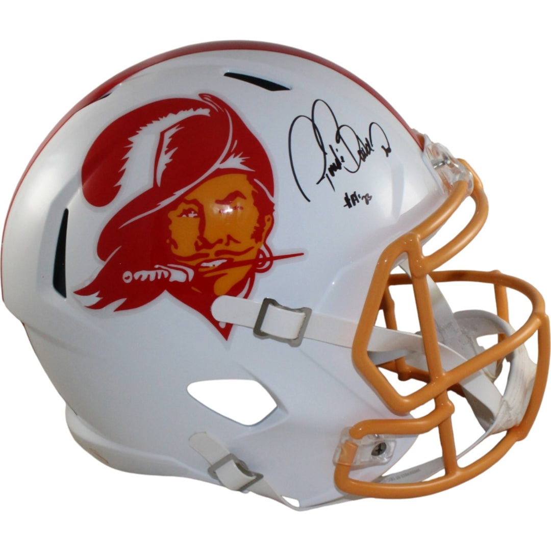 Ronde Barber Autographed Tampa Bay Buccaneers F/S TB Helmet HOF Beckett 55451