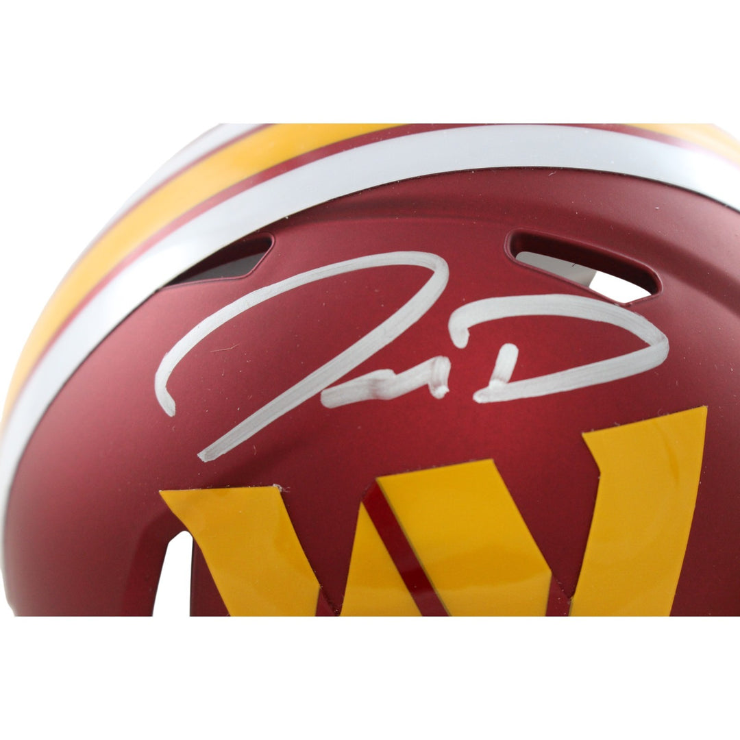 Jayden Daniels Autographed Washington Commanders ALT Mini Helmet Beckett 57967