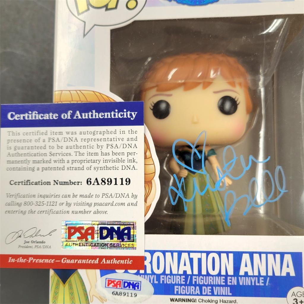 Kristen Bell Full autograph signed Frozen Coronation Anna Funko Pop PSA/DNA COA