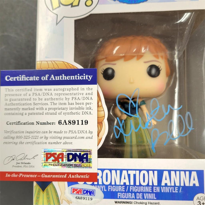 Kristen Bell Full autograph signed Frozen Coronation Anna Funko Pop PSA/DNA COA