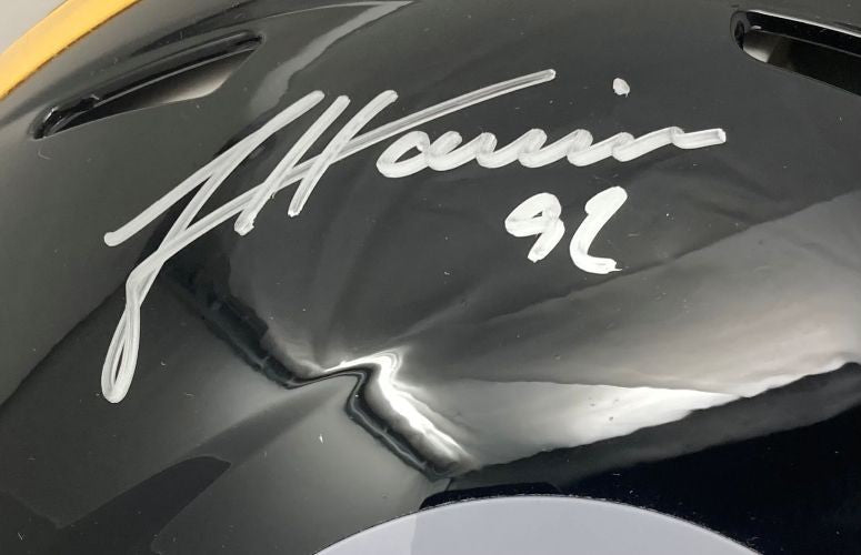 James Harrison Signed Pittsburgh Steelers Full Size Authentic Speed Helmet BAS