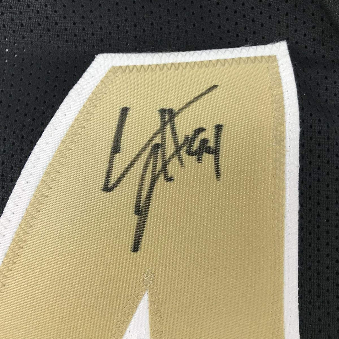 Autographed/Signed Cameron Cam Jordan New Orleans Black Jersey JSA COA