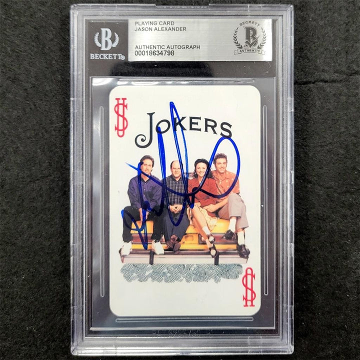 Jason Alexander signed Seinfeld Jokers Playing Card autograph (B) ~ Beckett BAS