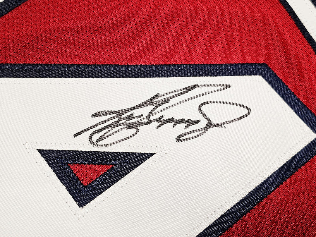 Mariners Ken Griffey Jr. Auto Red Mitchell Ness 97 AS Jersey Jackie Robinson BAS