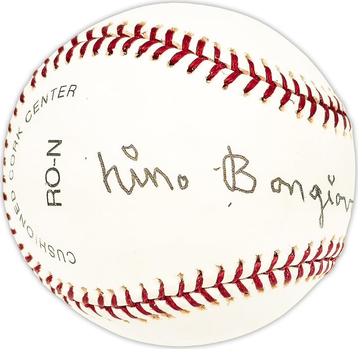Nino Bongiovanni Autographed NL Baseball Cincinnati Reds Beckett QR #BM25514