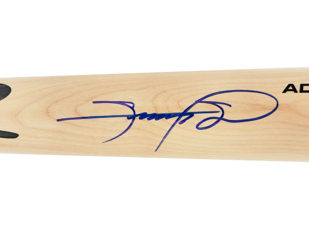 Sammy Sosa Signed Blonde Rawlings Adirondack Pro Baseball Bat Cubs Beckett Wit