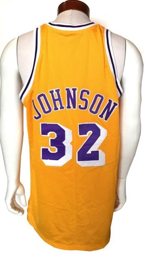 Magic Johnson 1979-80 Mitchell & Ness Authentic #32 Lakers Rookie Jersey Sz 52
