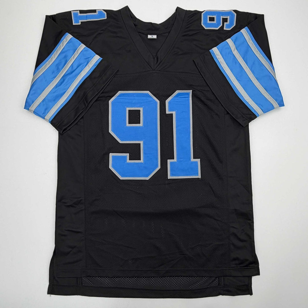 Autographed/Signed Tyleik Williams Detroit Black Jersey Beckett BAS COA