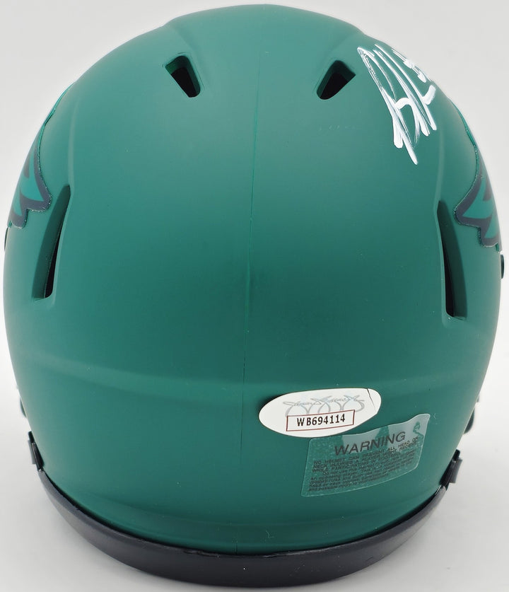 Brandon Graham Signed Philadelphia Eagles Rave Green Speed Mini Helmet JSA