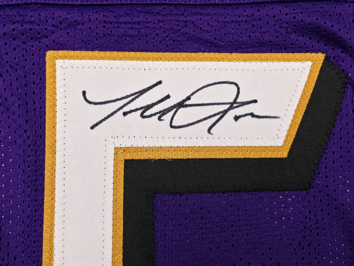 Baltimore Ravens Terrell Suggs Signed Purple Jersey Beckett BAS Witness