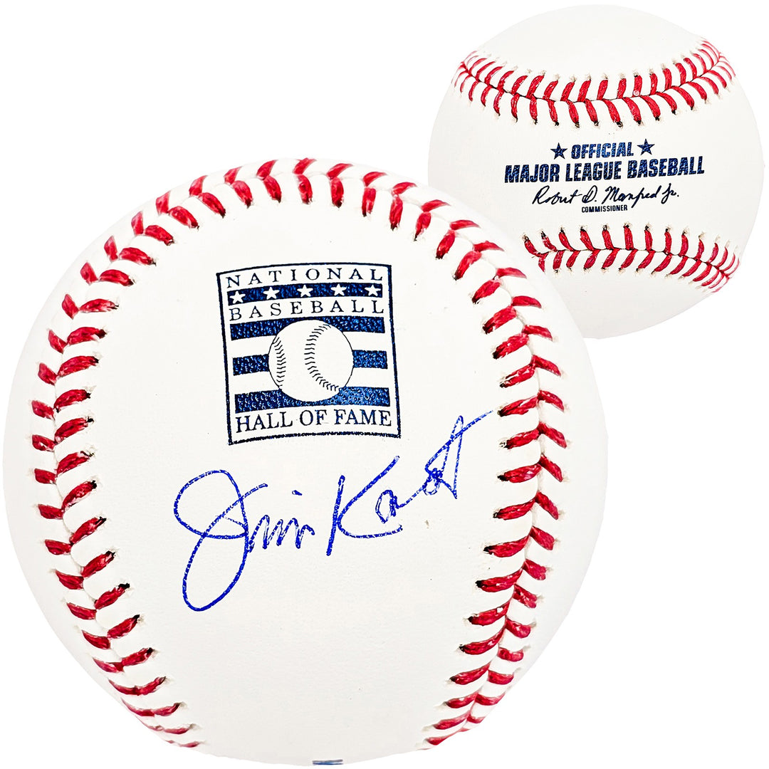 Jim Kaat Signed Official HOF Logo Baseball Twins Cardinals Beckett Witness