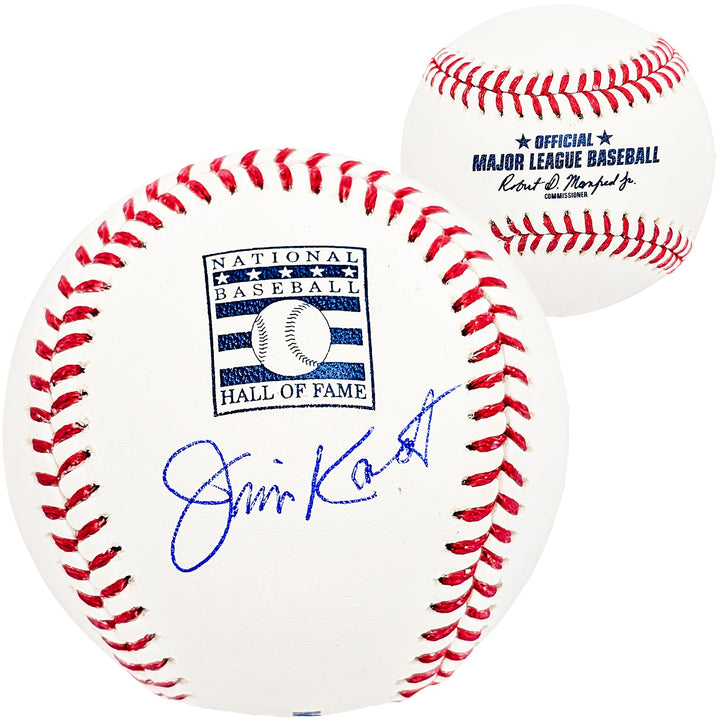 Jim Kaat Signed Official HOF Logo Baseball Twins Cardinals Beckett Witness