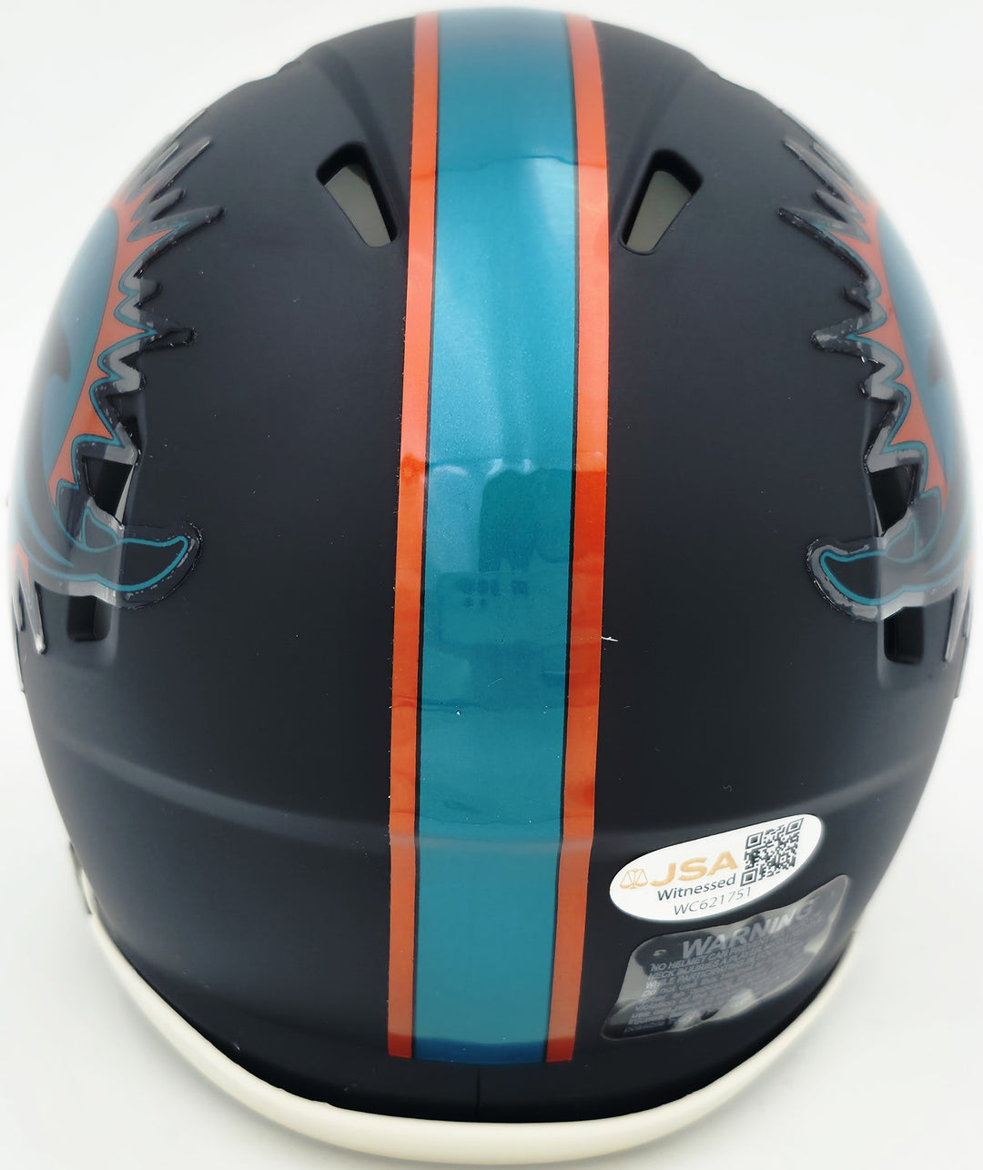 Ricky Williams Signed Miami Dolphins Black Rivalries Speed Mini Helmet JSA