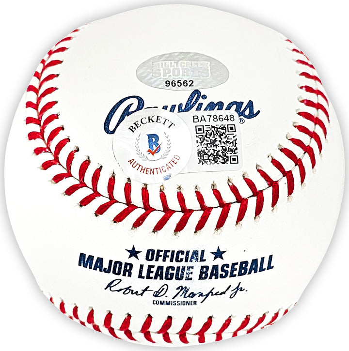 Ken Griffey Jr. Signed MLB Baseball Seattle Mariners "HOF 16" Beckett & MCS Holo