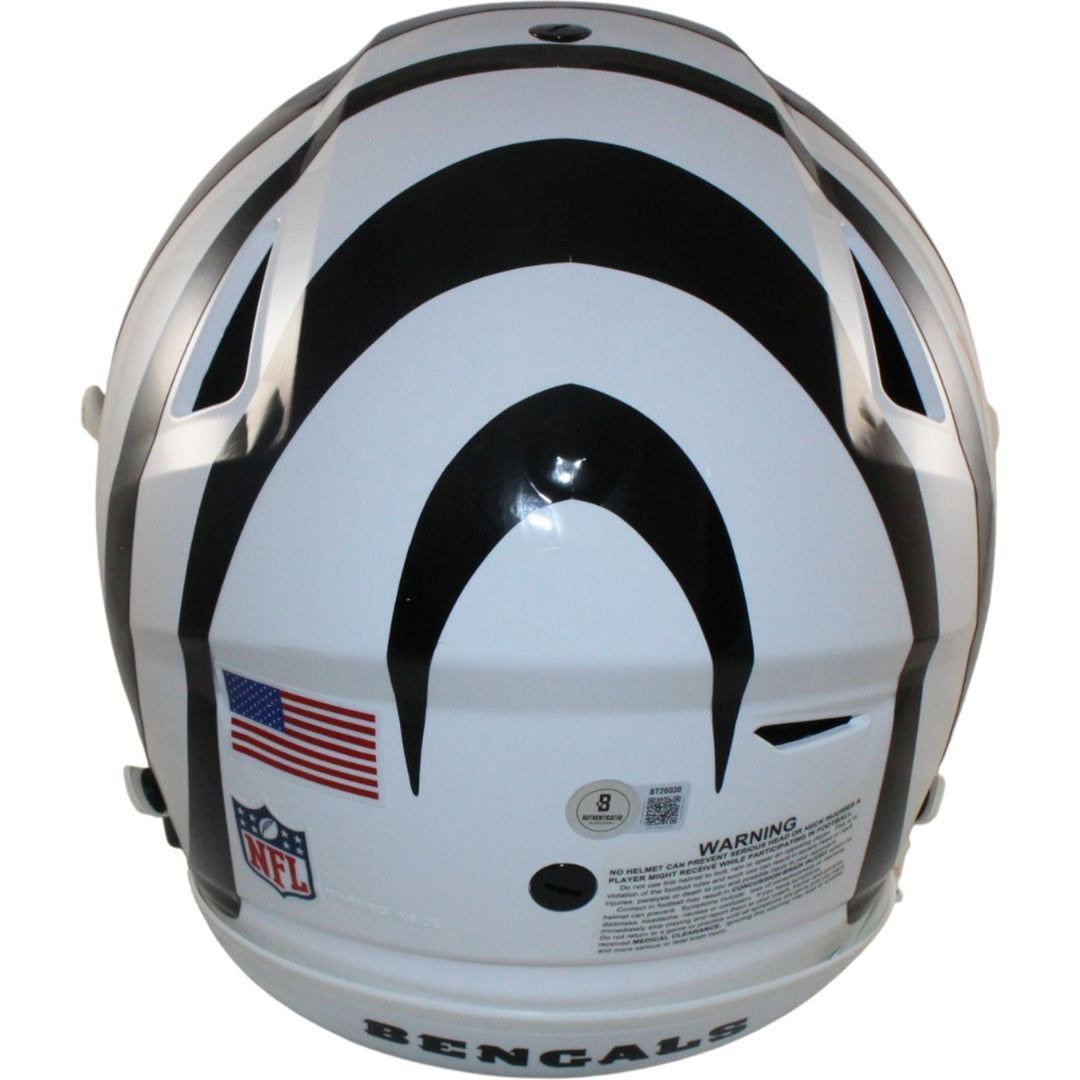Boomer Esiason Autographed Cincinnati Bengals Alt SpeedFlex Helmet Beckett 56193