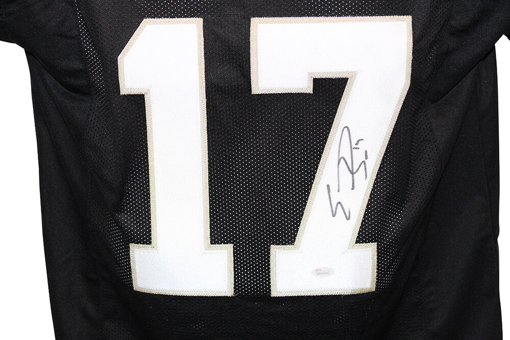 Emmanuel Sanders Autographed/Signed Pro Style Black XL Jersey JSA 31855