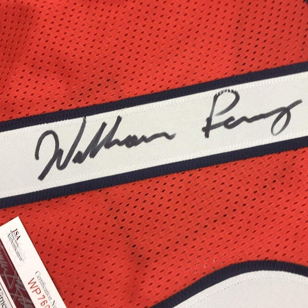 Framed Signed William Perry The Refrigerator 35x39 Jersey JSA COA