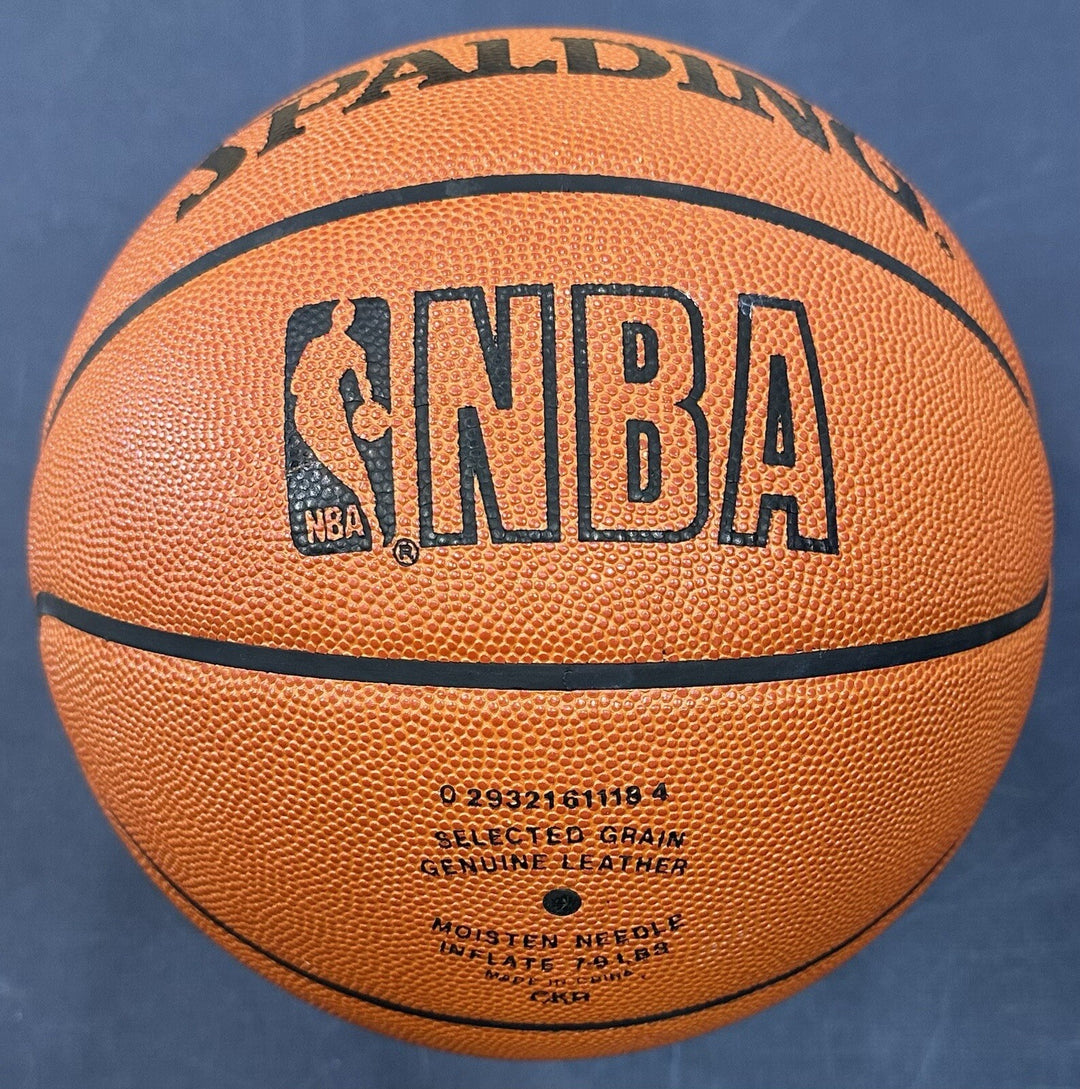 Jalen Rose Signed NBA Spalding Game Leather Basketball Auto Fab 5 Michigan COA