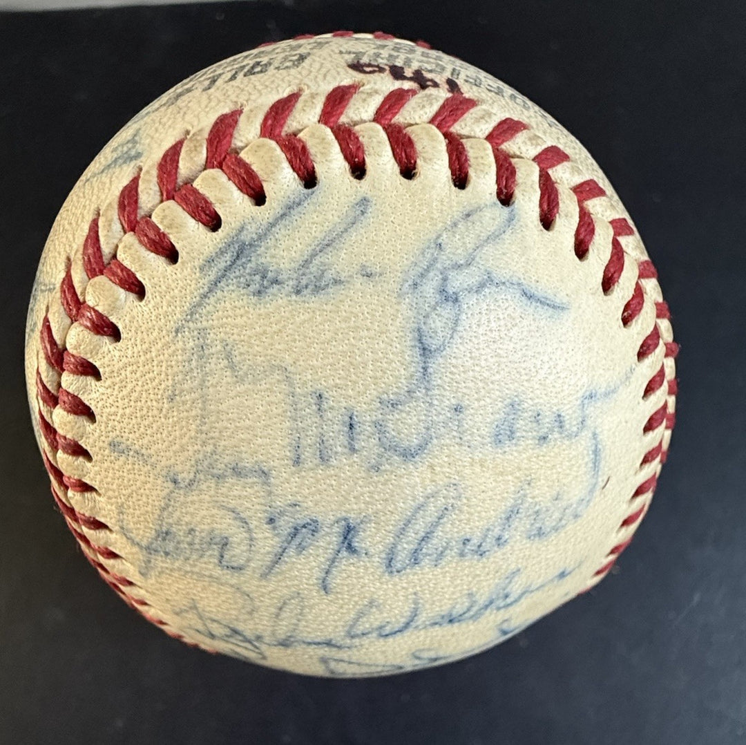 1970 Ny Mets Team Signed Baseball Nolan Ryan Tom Seaver Gil Hodges Berra PSA COA