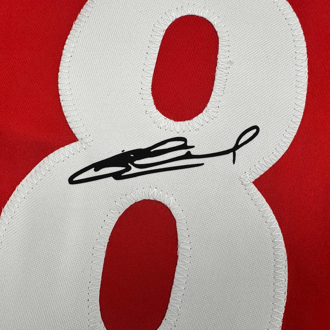 Facsimile Autographed Steven Gerrard Liverpool FC Red Reprint Jersey Men's XL